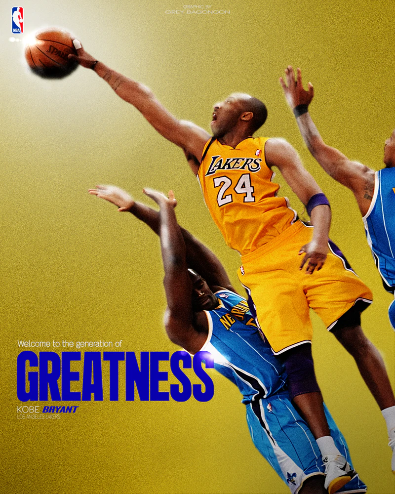 Kobe Bryant graphic design poster