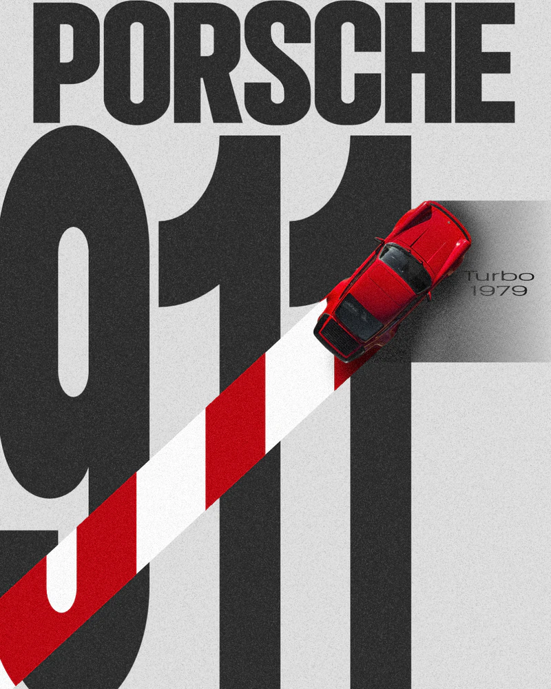 Porsche graphic poster