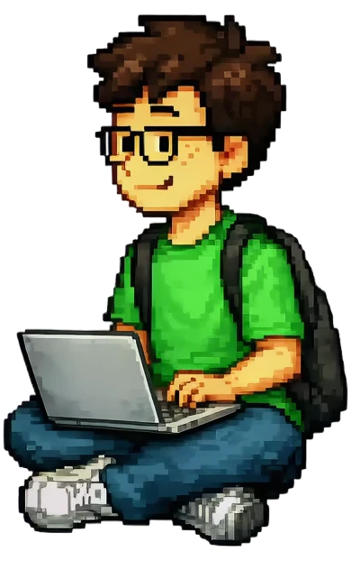 Grey's pixel character walking